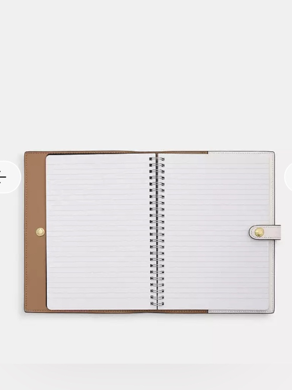 NWT📝Coach Notebook In Signature Canvas White Chalk CZ198 Journal Office School - Picture 5 of 5